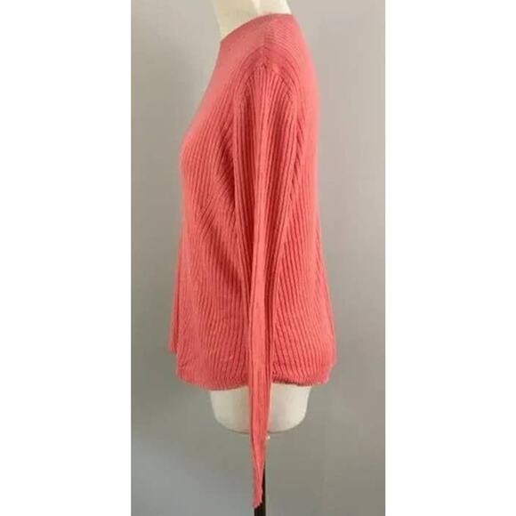 BP. Soft Pointelle Ribbed Pullover Sweater Sz XS/Extra Small in Coral Rose NWT - Picture 4 of 7